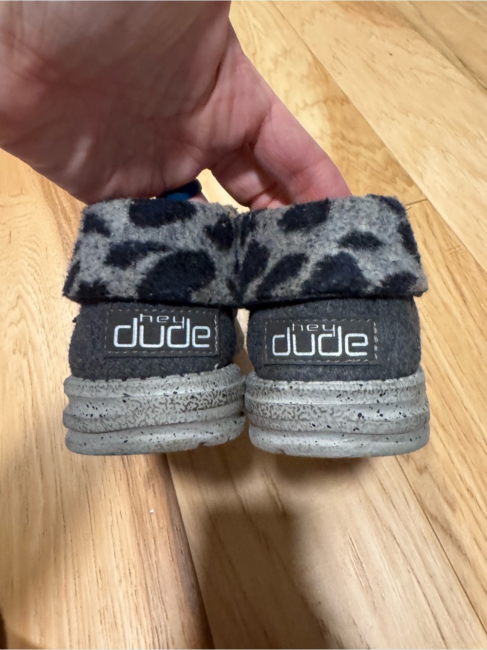 Hey Dude Charcoal Gray Cozy Lace-Up Boots - Picture 4 of 6